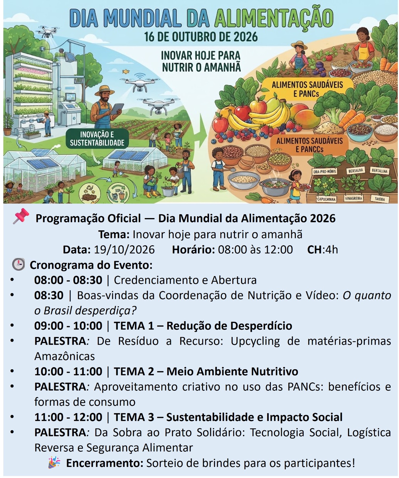 Dia Mundial da Alimentação 2026: Inovar hoje para nutrir o amanhã