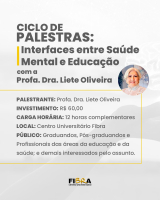 Ciclo de Palestras: Interfaces entre Saúde Mental e Educação